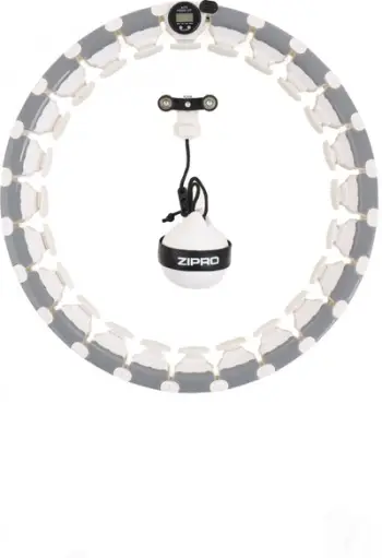 Rreth beli me pesha për fitnes Hola Hoop Zipro, i hirtë/i bardhë