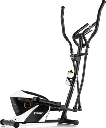 Biçikletë eliptike për ushtrime Zipro Shox RS, 117 x 65 x 150 cm, e zezë / bardhë