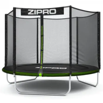 Trampolinë kopshti me rrjetë të jashtme Zipro 8FT (252cm) + çantë këpucësh FALAS!