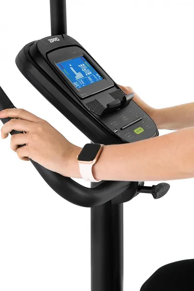 Biçikletë elektro-magnetike për ushtrime Zipro Flame, iConsole+, e hirtë / gjelbër - 7
