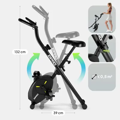 Biçikletë fitnesi e palosshme Zipro Indoor Bike Eclipse X - 5