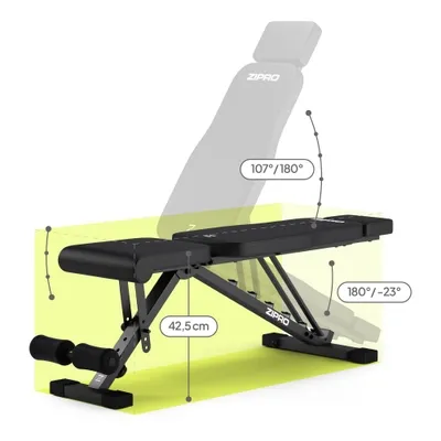 Stol fitnesi Zipro Grind, i zi - 4