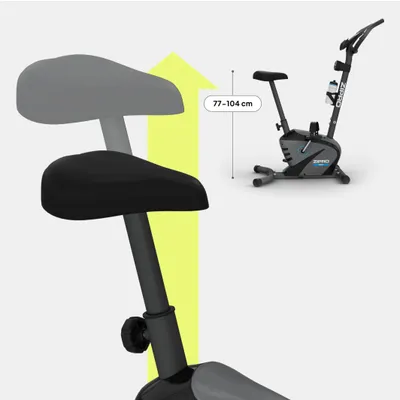 Biçikletë magnetike Zipro Beat, 120kg, e hirtë / zezë - 3