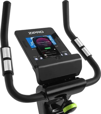 Biçikletë elektro-magnetike për ushtrime Zipro Rook, iConsole +, e hirtë / gjelbër - 11