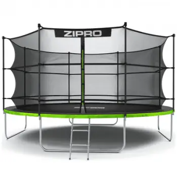 Trampolinë me rrjetë të brendshme Zipro Jump Pro, 435cm, e zezë