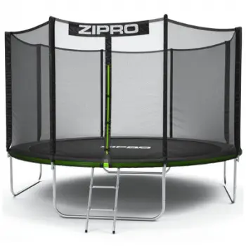 Trampolinë kopshti me rrjetë të jashtme Zipro 12FT (374cm) + çantë këpucësh FALAS!