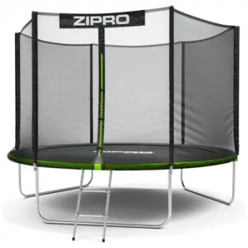 Trampolinë Zipro 10FT, 312cm, e zezë/gjelbër