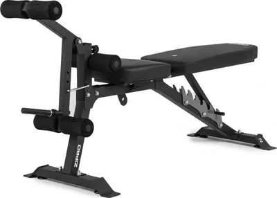 Stol fitnesi me mbajtëse Zipro Superset, 270kg, 164 x 56 x 116cm, i zi - 11