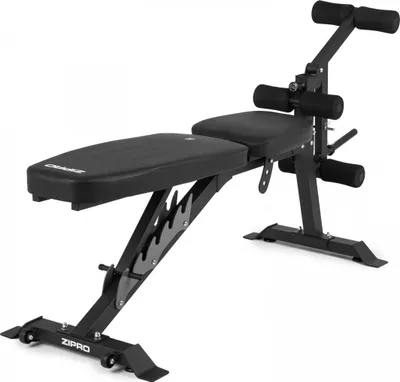 Stol fitnesi me mbajtëse Zipro Superset, 270kg, 164 x 56 x 116cm, i zi - 13