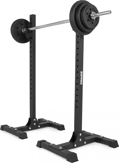 Stol fitnesi me mbajtëse Zipro Superset, 270kg, 164 x 56 x 116cm, i zi - 18