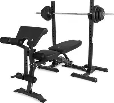 Stol fitnesi me mbajtëse Zipro Superset, 270kg, 164 x 56 x 116cm, i zi - 3