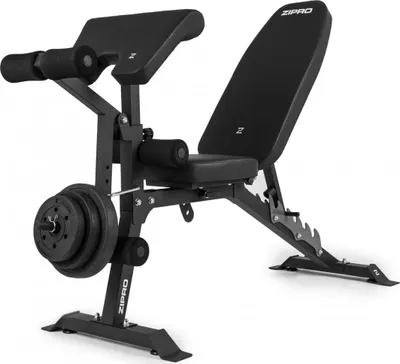 Stol fitnesi me mbajtëse Zipro Superset, 270kg, 164 x 56 x 116cm, i zi - 10