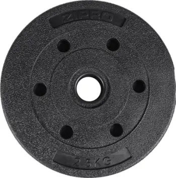 Peshë fitnesi Zipro, 2.5 kg/31 mm, e zezë