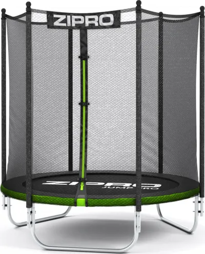 Trampolinë me rrjetë të jashtme Zipro Jump Pro 4FT, 127 cm, e zezë - 1