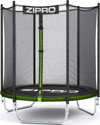 Trampolinë me rrjetë të jashtme Zipro Jump Pro 4FT, 127 cm, e zezë