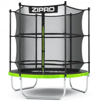 Trampolinë me rrjetë të brendshme Zipro Jump Pro, 183 cm, e zezë