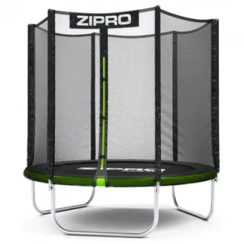 Trampolinë me rrjetë të jashtme Zipro Jump Pro, 183 cm, e zezë