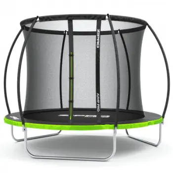 Trampolinë me rrjetë të brendshme Zipro Jump Pro Premium, 252 cm, e zezë