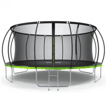 Trampolinë me rrjetë të brendshme Zipro Jump Pro, 496 cm, e zezë
