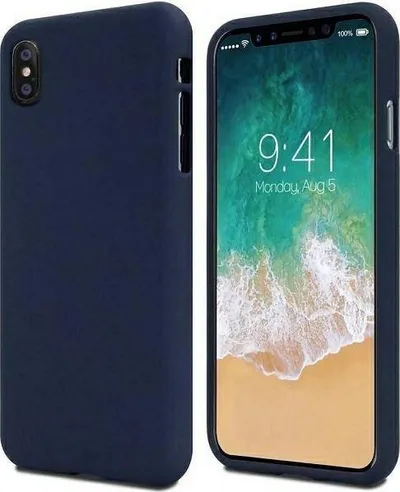 Mbulesë telefoni iLike Thunder, për iPhone X XS, silikon, blu e errët - 1