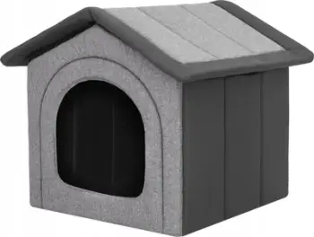 Shtëpi për kafshë Hobbydog R2 Buddy, material EKOLEN OXFORD, e zezë grafit