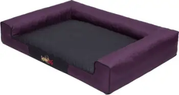 Shtrat për qen Hobbydog Victoria XXL, materiale cordura, dyshek shkumë, burgundy me të zezë