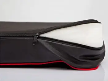 Shtrat për qen Hobbydog Premium Mattress L, material Codura, lëkurë eko, i zi