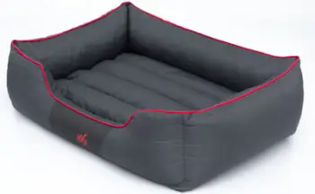 Shtrat për qen Hobbydog Bed Comfort XXXL, codura, gri me vijë të kuqe