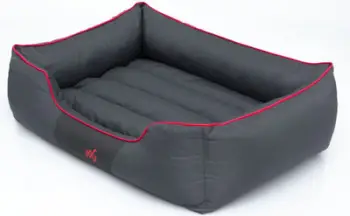 Shtrat për qen Hobbydog Comfort XXL, material codura, gri me të kuqe