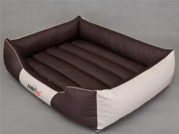 Shtrat për qen Hobbydog Bed Comfort L, material codura, kafe me bezhë