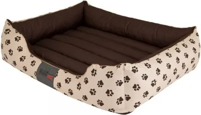 Shtrat për qen Hobbydog Prestige L, bezhë me putra - 4