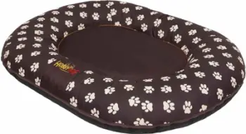 Shtrat për qen Hobbydog Pontoon Bed Prestige, madhësia L, kafe me shenja putrash