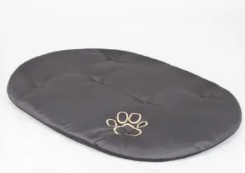 Shtrat për qen Hobbydog Oval Cushion R6, formë ovale, material cordura, grafit