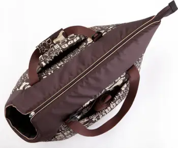 Çantë transporti për kafshë Hobbydog R2 Bag Writings, për qen të vegjël dhe mace, material rezistent, shumëngjyrëshe