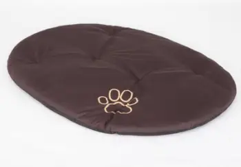 Jastëk oval për kafshë Hobbydog Oval Cushion R2, material cordura, për qentë dhe macet, kafe e errët