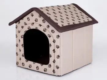 Strehë për qen Hobbydog Kennel R3, cordura rezistente, me putra, bezhë