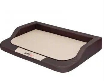 Shtrat për qen Hobbydog Medico Standard XXL, material codura, dyshek shkumë, kafe me bezhë