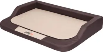 Shtrat ortopedik për qen Hobbydog Medico Standard L R1, 75x50 cm, kafe me dyshek bezhë