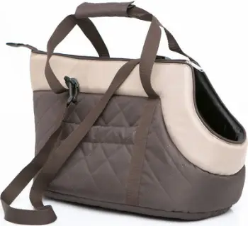Çantë transporti për kafshë Hobbydog R3 Bag, nubuk, kafe me bezhë