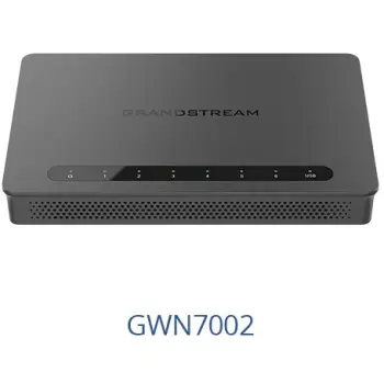 Router VPN Gigabit Multi-WAN Grandstream Networks GWN7002, Ethernet WAN, 2.5 Gigabit Ethernet, Gigabit Ethernet, Zi