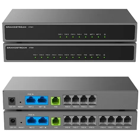 Gateway VoIP Grandstream HT841, 2 porta LAN, 4 porta RJ-11 - 1