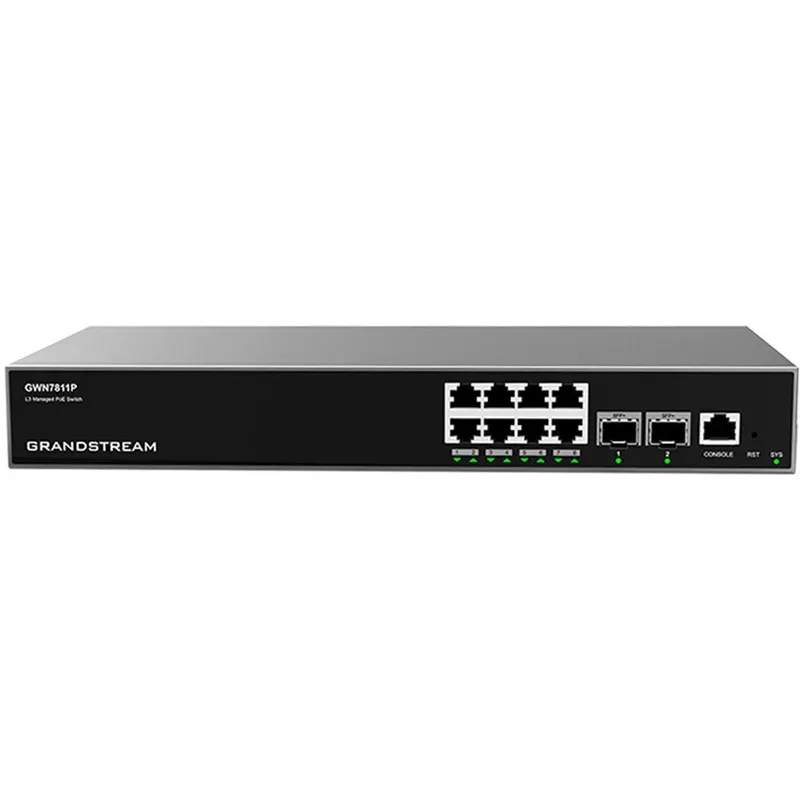 Switch Grandstream GWN7811P, Managed, L3, Gigabit Ethernet, PoE, Rack mounting - 1