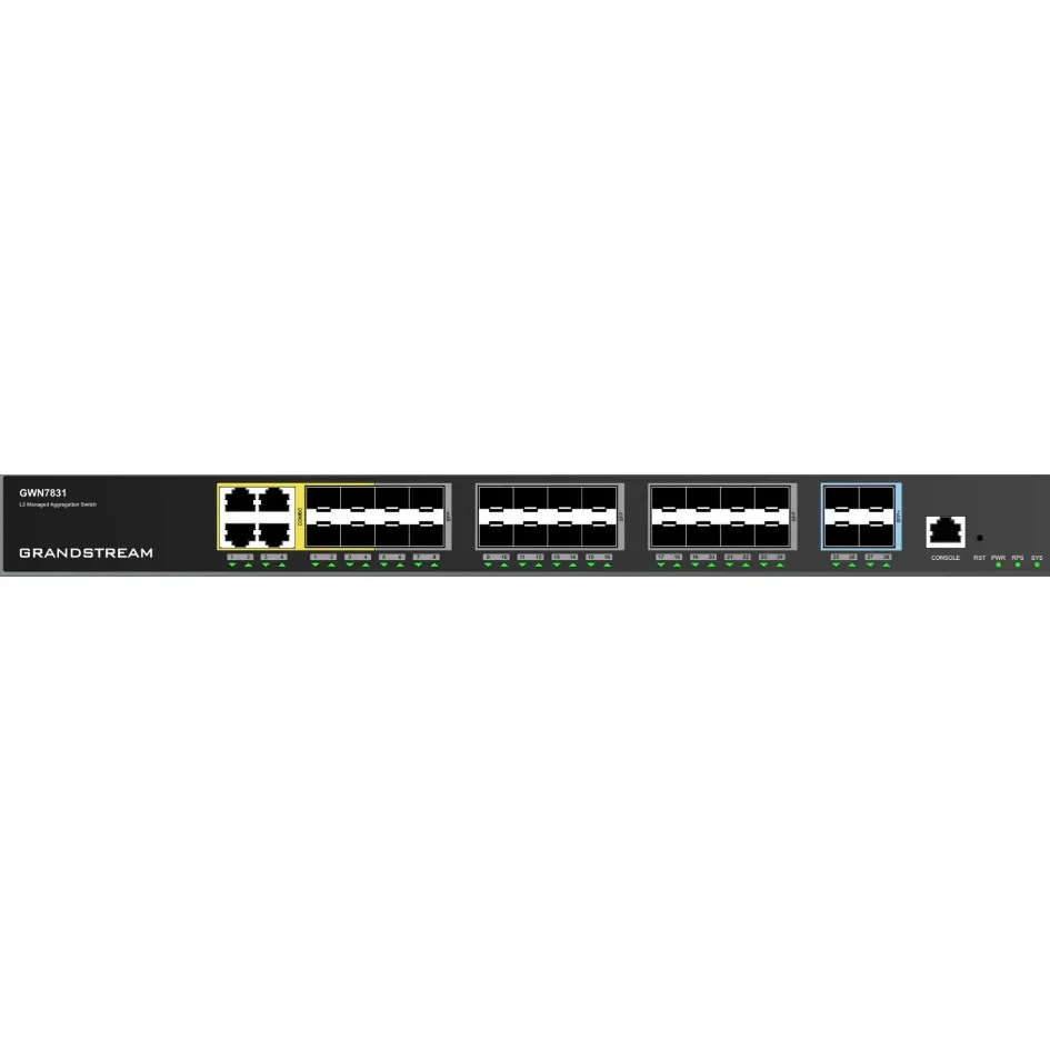 Switch Grandstream GWN7831, Managed, L3, Gigabit Ethernet, Rack mounting - 1