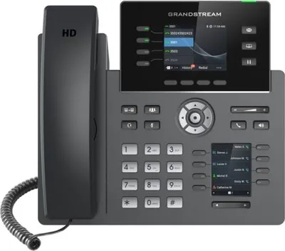 Telefon IP Grandstream GRP2614, 4 linja, 2000 kontakte, i zi - 1