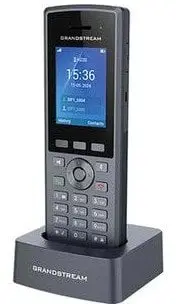Telefon Grandstream DP735, DECT-HD, pa tela, i fortë, ngjyrë e zezë