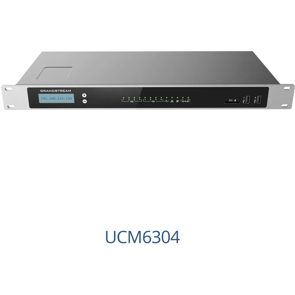 IP Centrex Grandstream UCM6304, 2000 përdorues, Gigabit Ethernet - 1