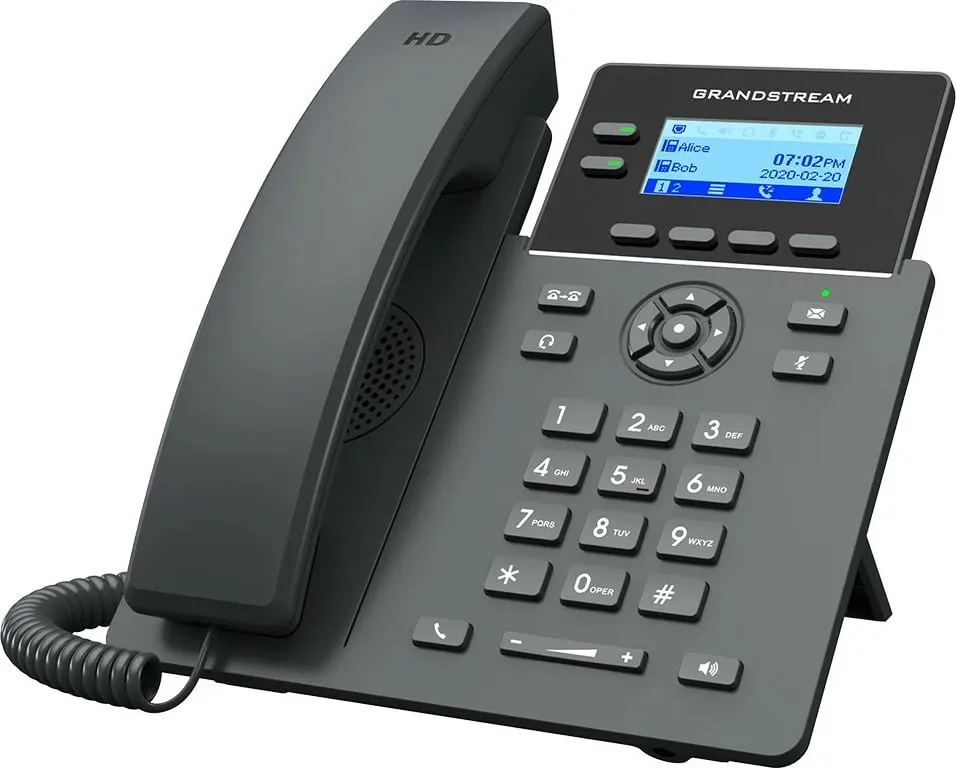 Telefon IP Grandstream GRP2602G, 2 linja, LCD, i zi - 3