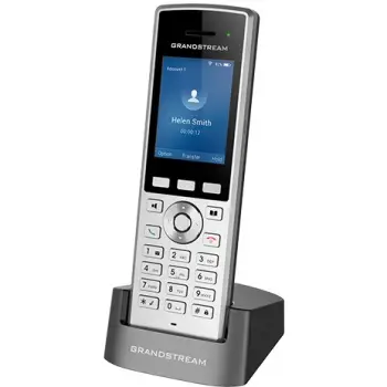 Celular IP Grandstream WP822, Wireless, 2 linja, 500 kontakte, i zi, argjendtë