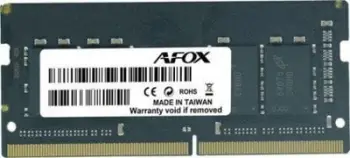 Memorie RAM Afox, DDR4, 16GB, 3200MHz, SO-DIMM, e zezë