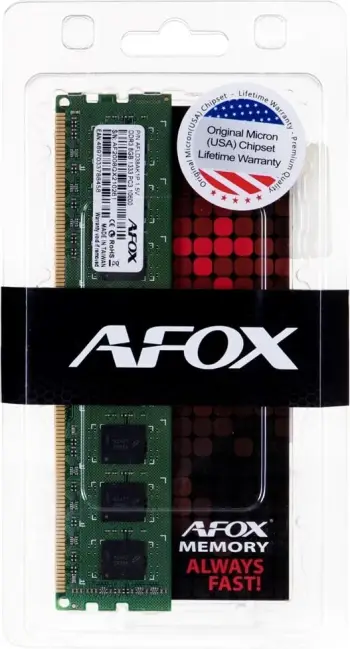 RAM Memorje AFOX DDR3 8GB 1866MHz, Gjelbër